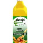 Thanjai Organics Wood Cold Pressed Groundnut Oil bottle